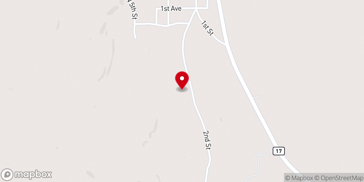 Map showing location of Allen Temple African Methodist Episcopal Zion Church