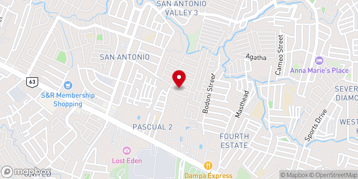 Map showing location of United Pentecostal Church - Sucat
