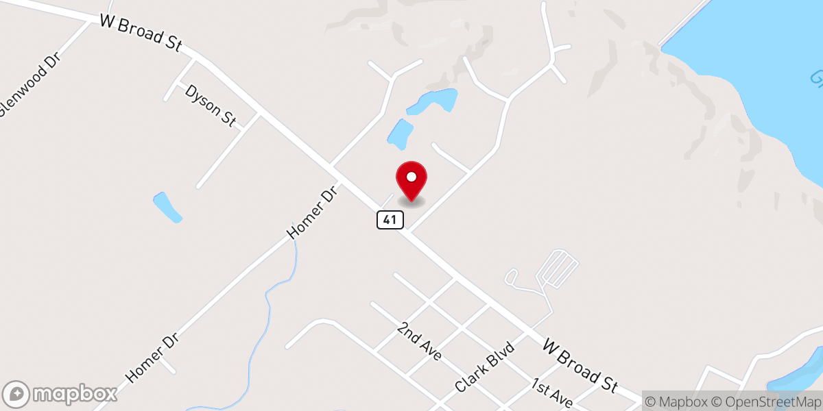 Map showing location of Grace United Methodist Church