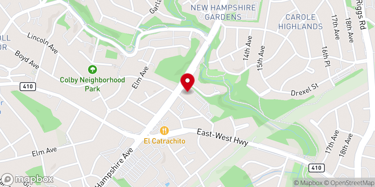 Map showing location of Our Lady of Sorrows