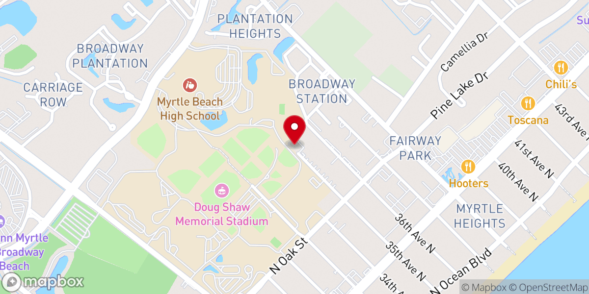 Map showing location of Anglican Church-Good Shepherd