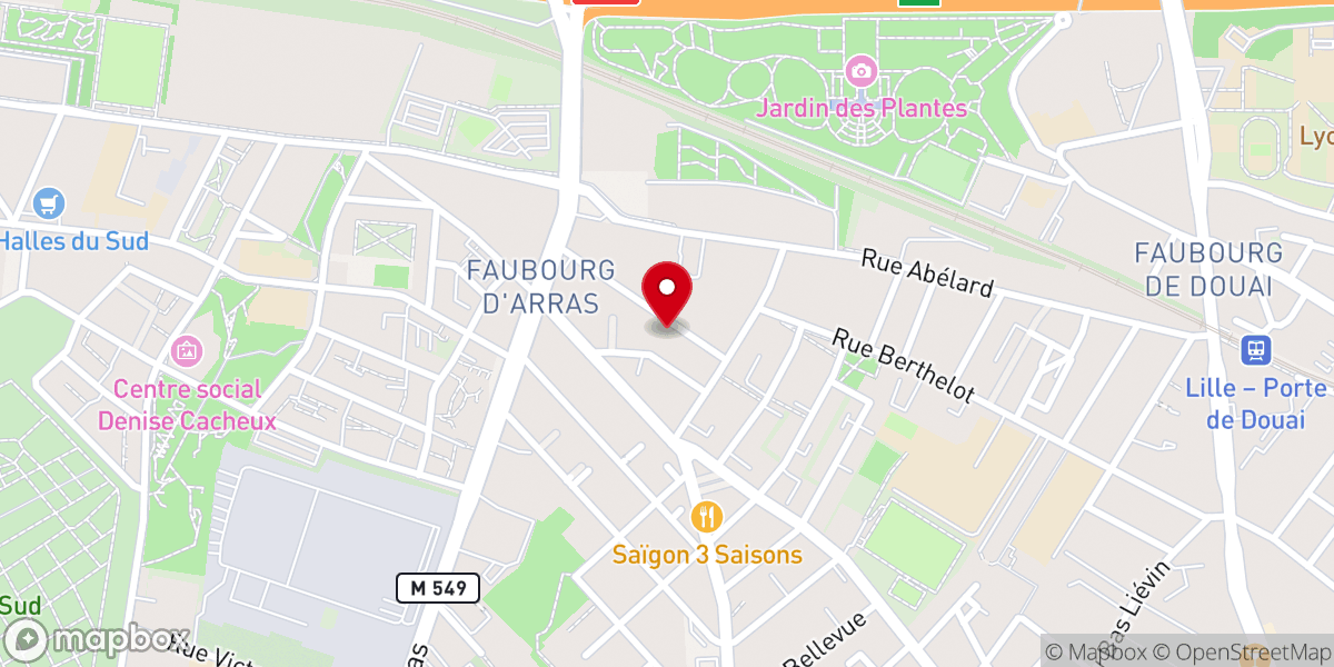 Map showing location of Eglise de Pentecote - Lille MEETING HALL ONLY (TPM Church)