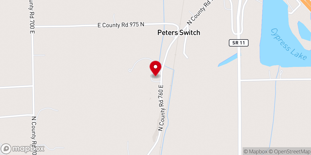 Map showing location of Peter's Switch Nazarene Church