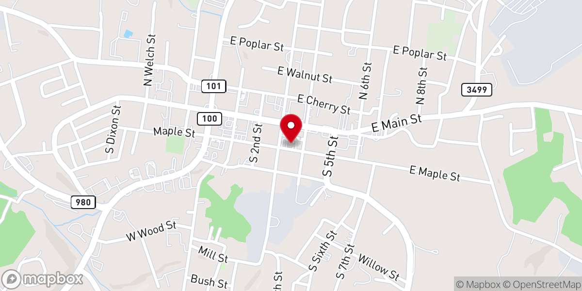 Map showing location of Parsonage SFUMC