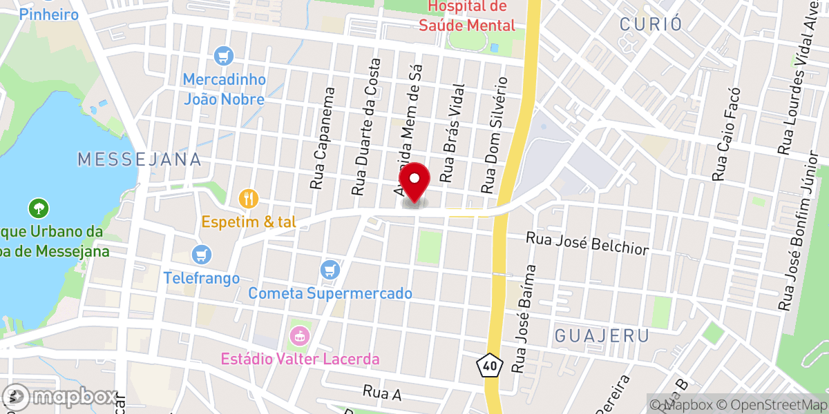 Map showing location of Assembleia de Deus Ministerio Fortaleza