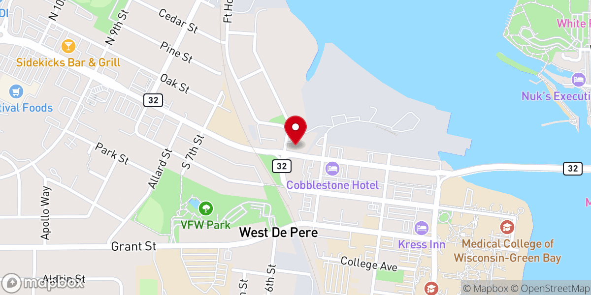 Map showing location of Christ the Rock Community Church