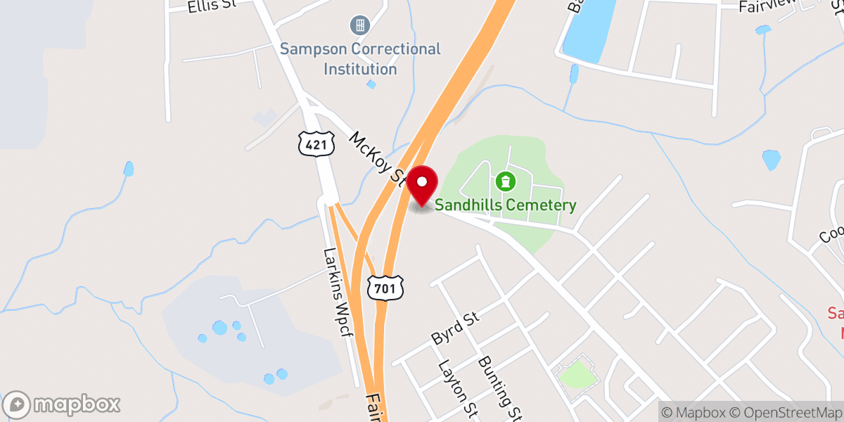 Map showing location of Helps and Healing Ministry