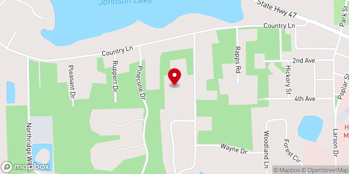 Map showing location of Faith Evangelical Free Church
