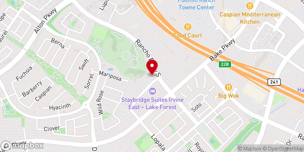 Map showing location of Foothill Family Church Offices