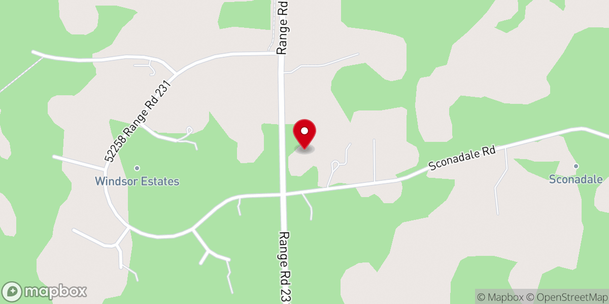 Map showing location of Victory Baptist Church