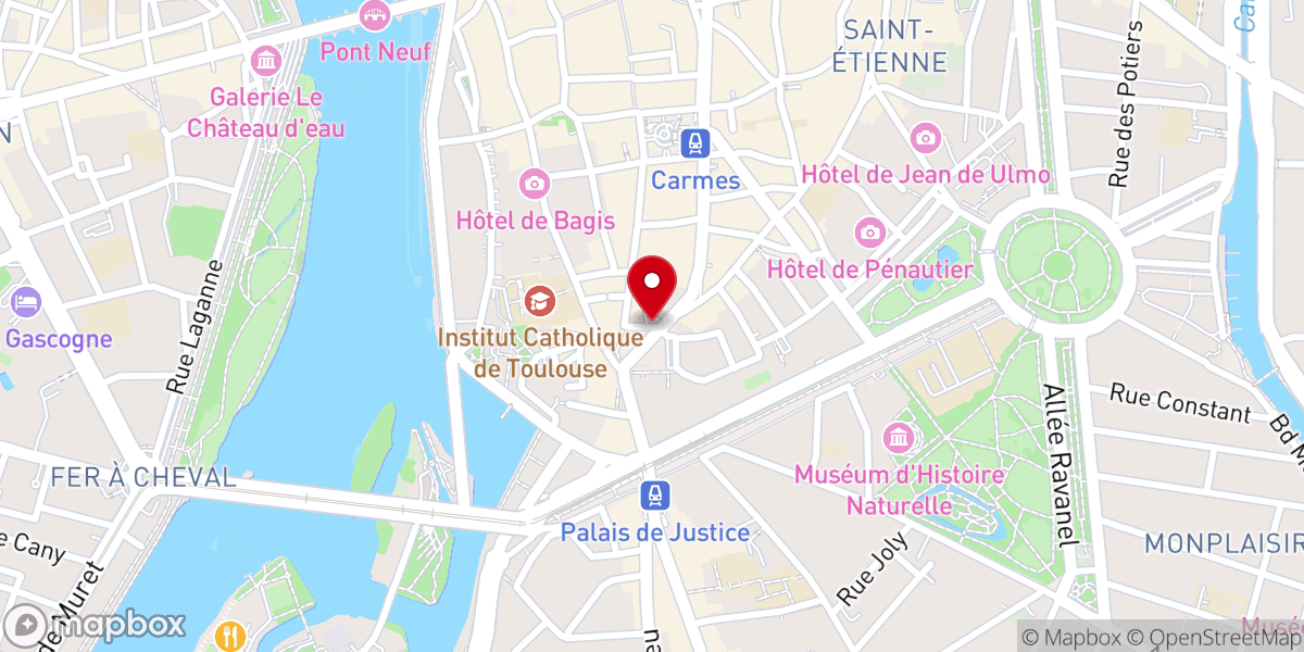 Map showing location of Temple du Salin