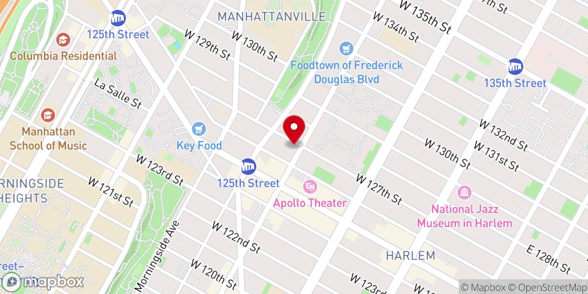 Map showing location of Greater Zion Hill Baptist Church