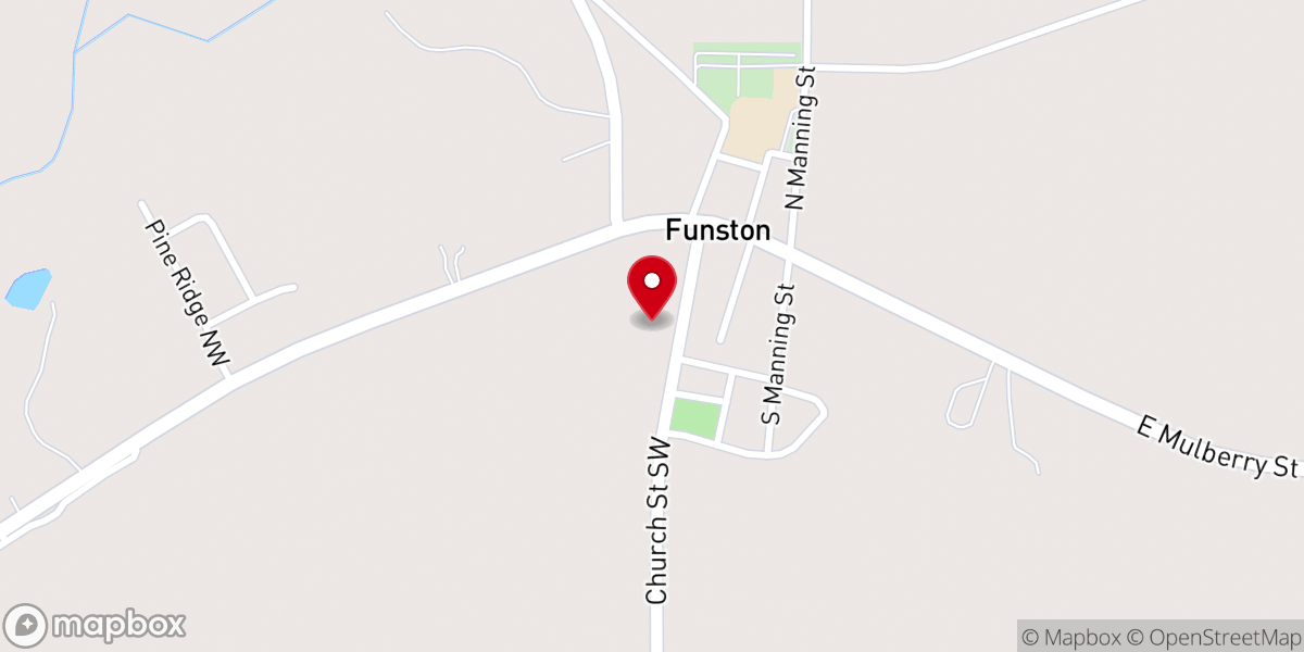 Map showing location of Pleasant Hill Missionary Baptist Church