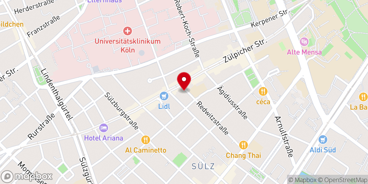 Map showing location of St. Karl Borromäus- Kirche für Leib und Seele