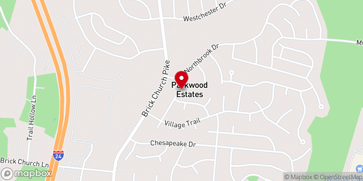 Map showing location of Bass Street Baptist Church