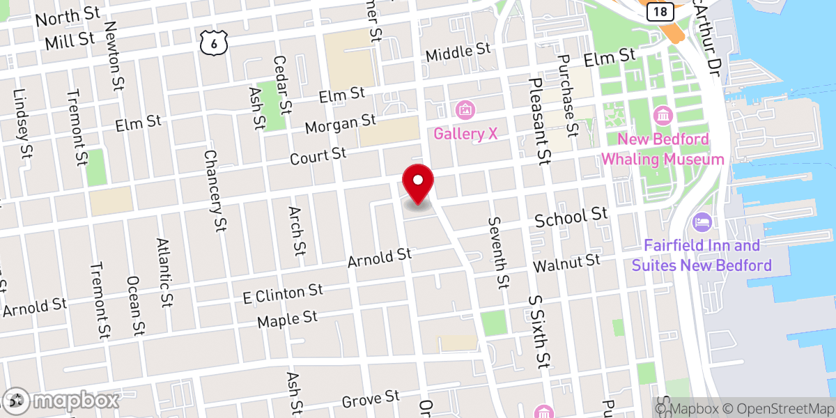 Map showing location of Wamsutta Club