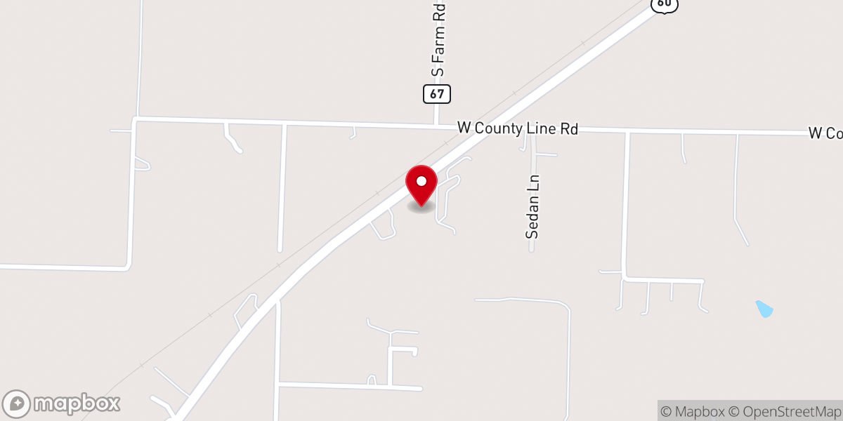 Map showing location of West Republic Baptist Church