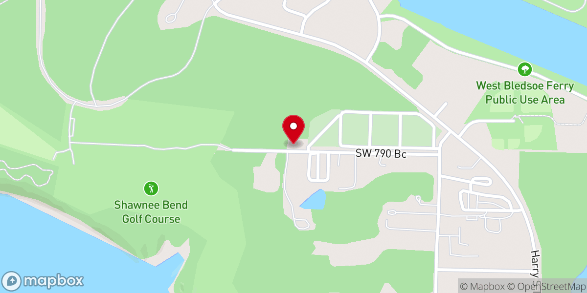 Map showing location of Warsaw Bible Church