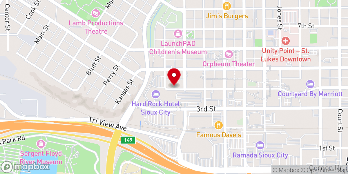 Map showing location of Work and Church Booze Parlor