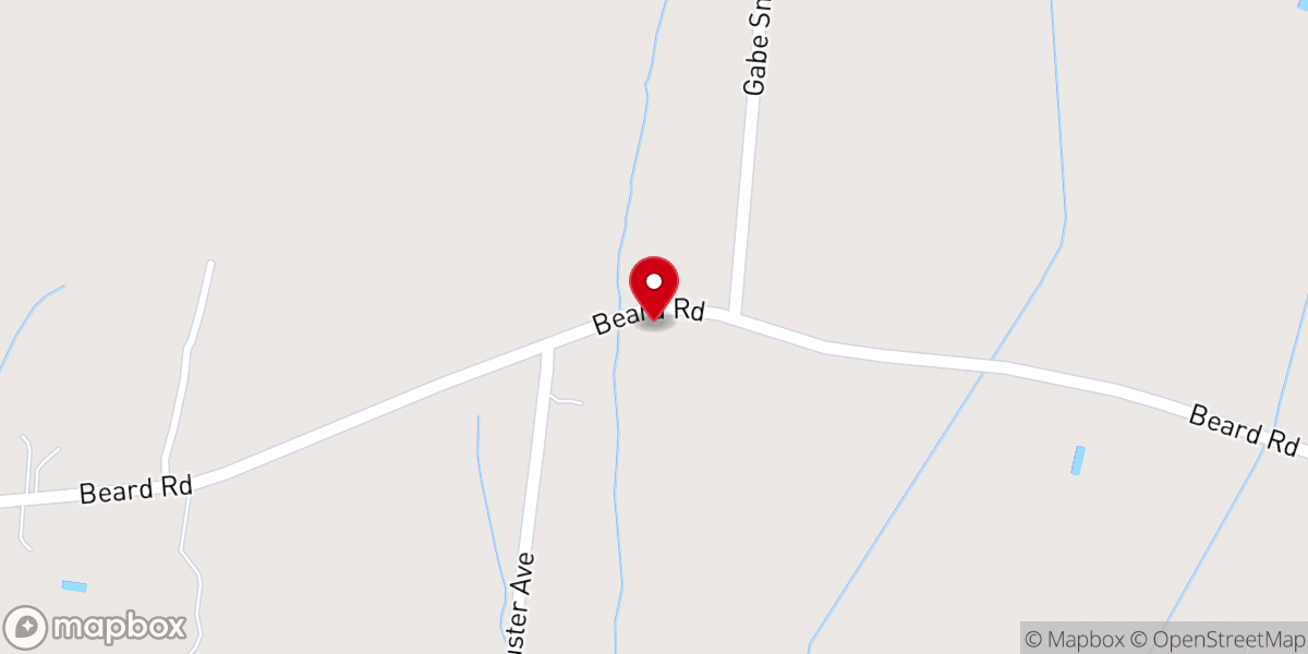 Map showing location of Gardner's Chapel A.M.E. Zion Church