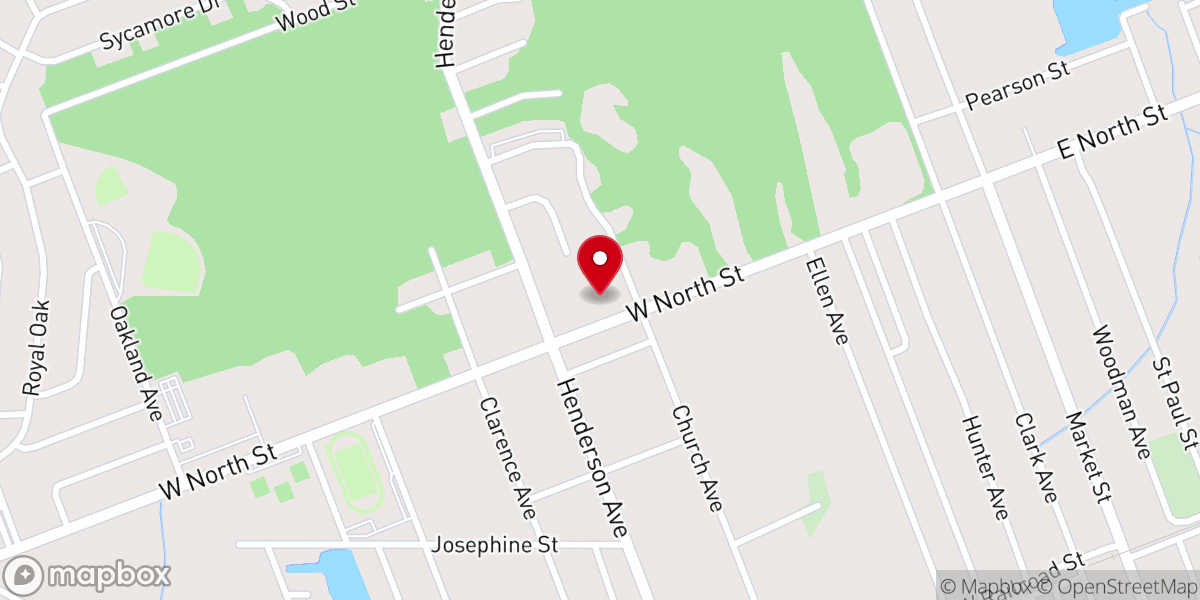 Map showing location of Hope Center