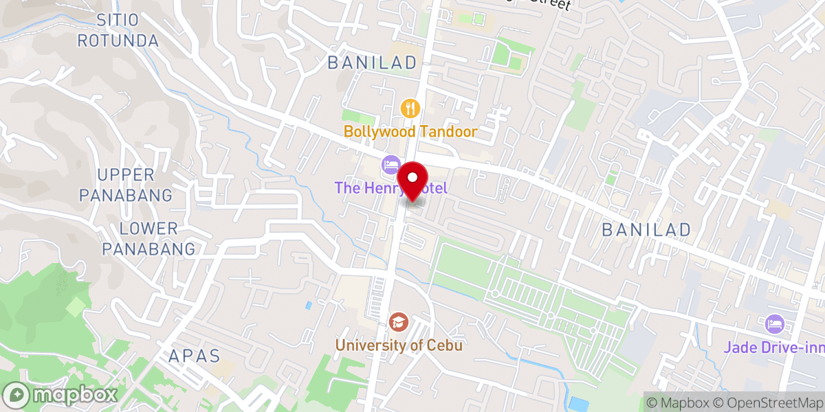 Map showing location of Cebu Light Korean Church