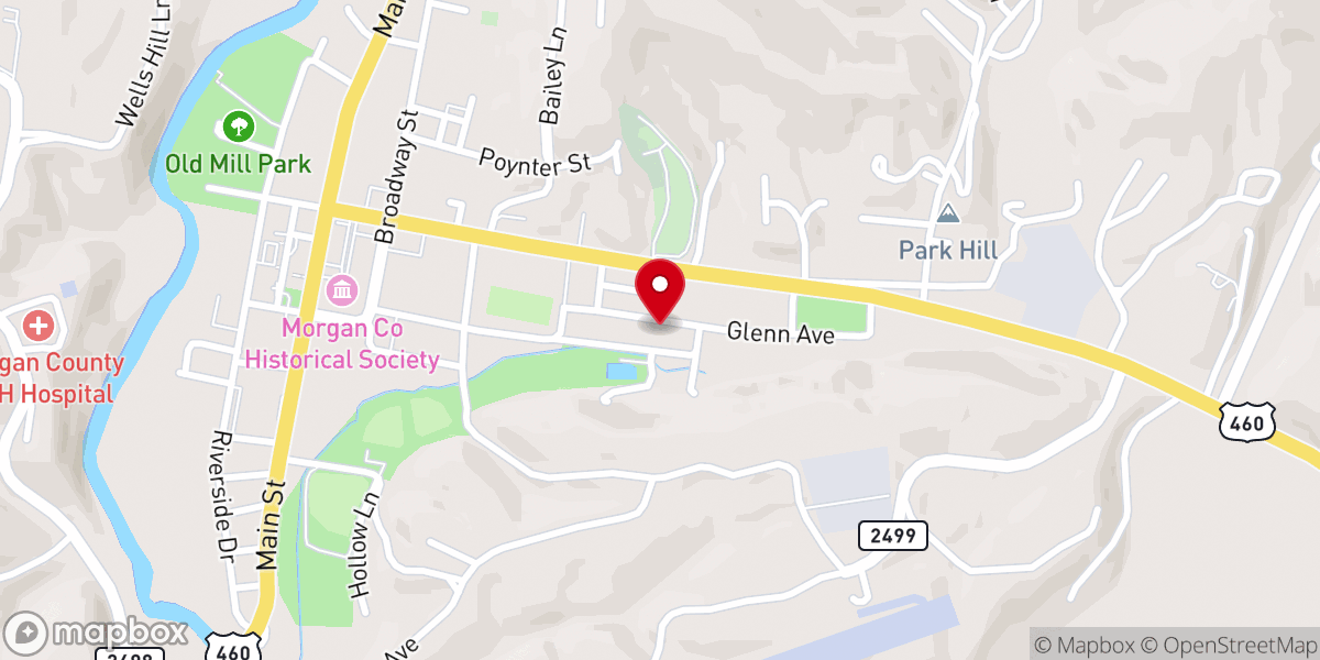 Map showing location of West Liberty Free Pentecostal Church Inc