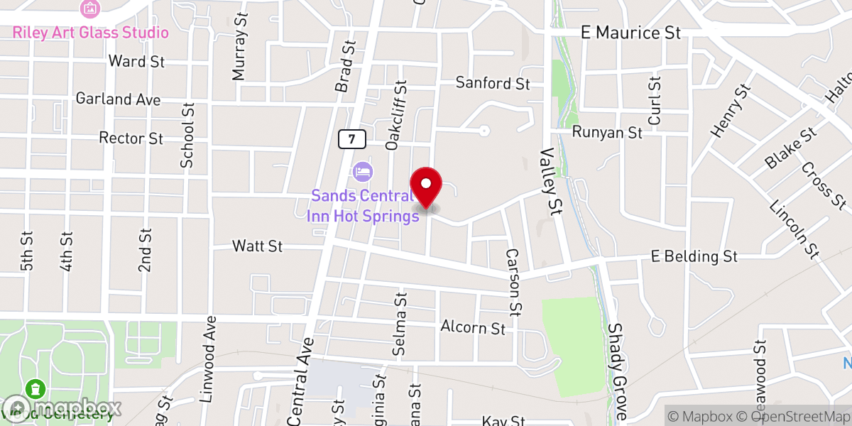 Map showing location of Prince of Peace Lutheran Church