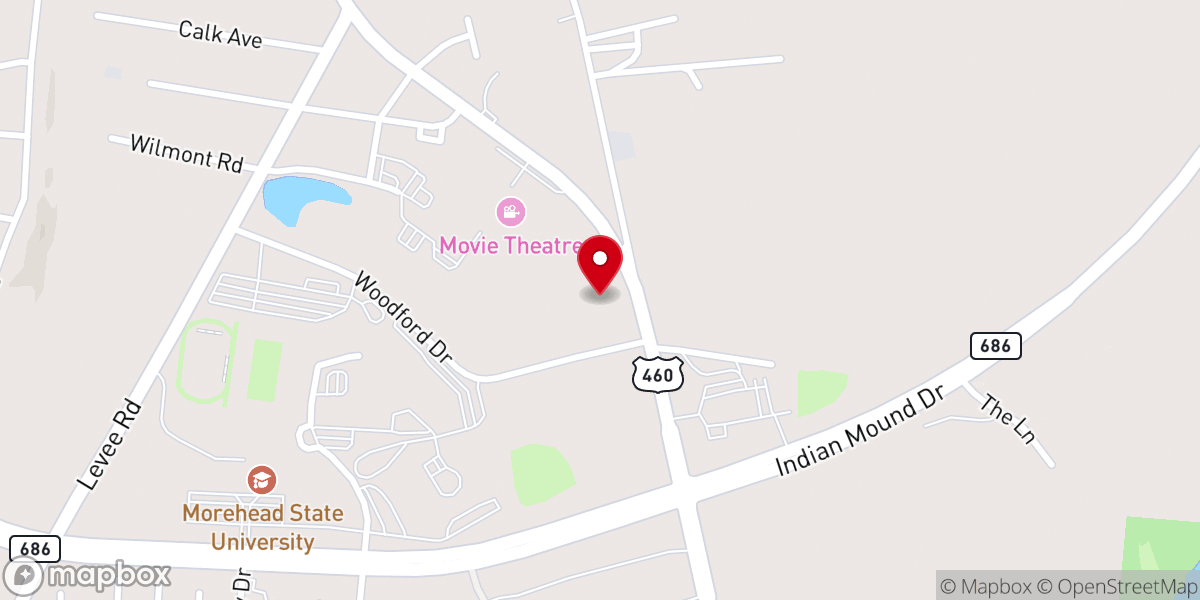 Map showing location of Mount Sterling Classical Academy