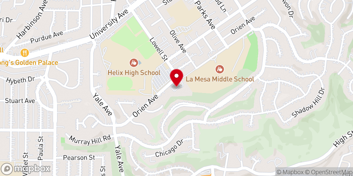 Map showing location of Windsor Hills Baptist Church