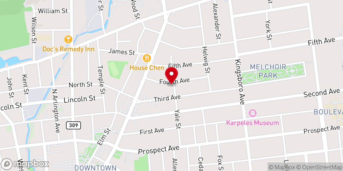 Map showing location of Prayer Hive Ministries Inc