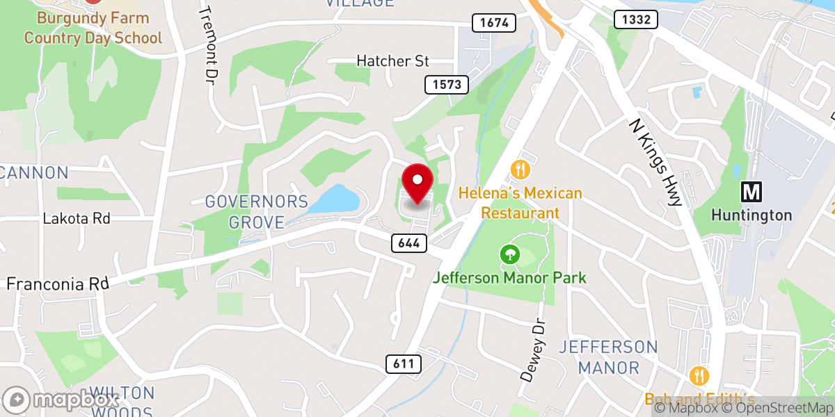 Map showing location of Cameron United Methodist Church