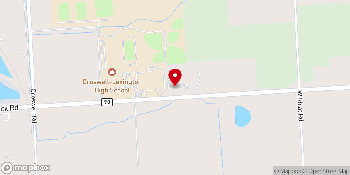 Map showing location of Community Baptist Church