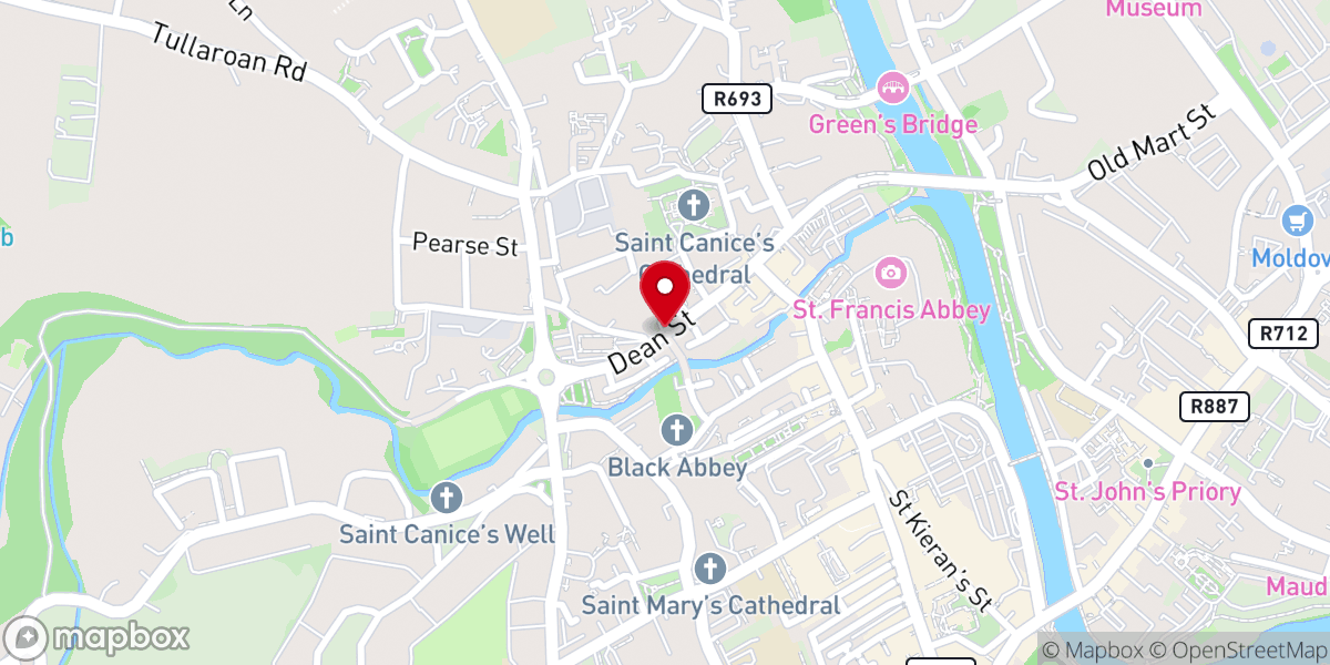 Map showing location of The Lighthouse Kilkenny