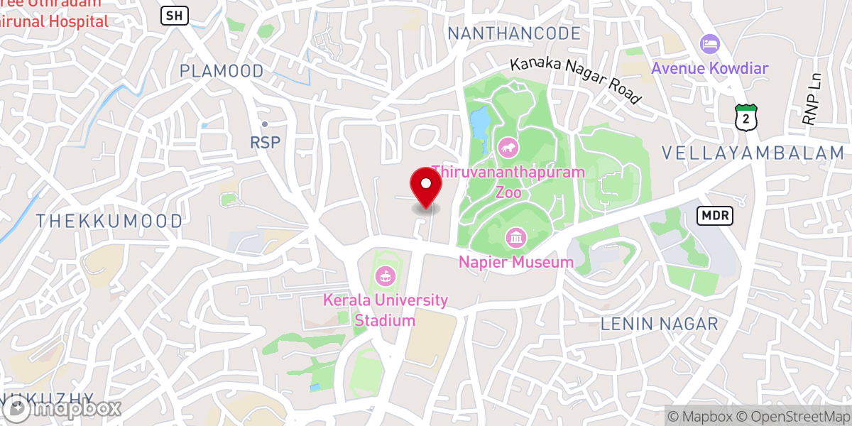 Map showing location of Elohim Fellowship Tamil Church