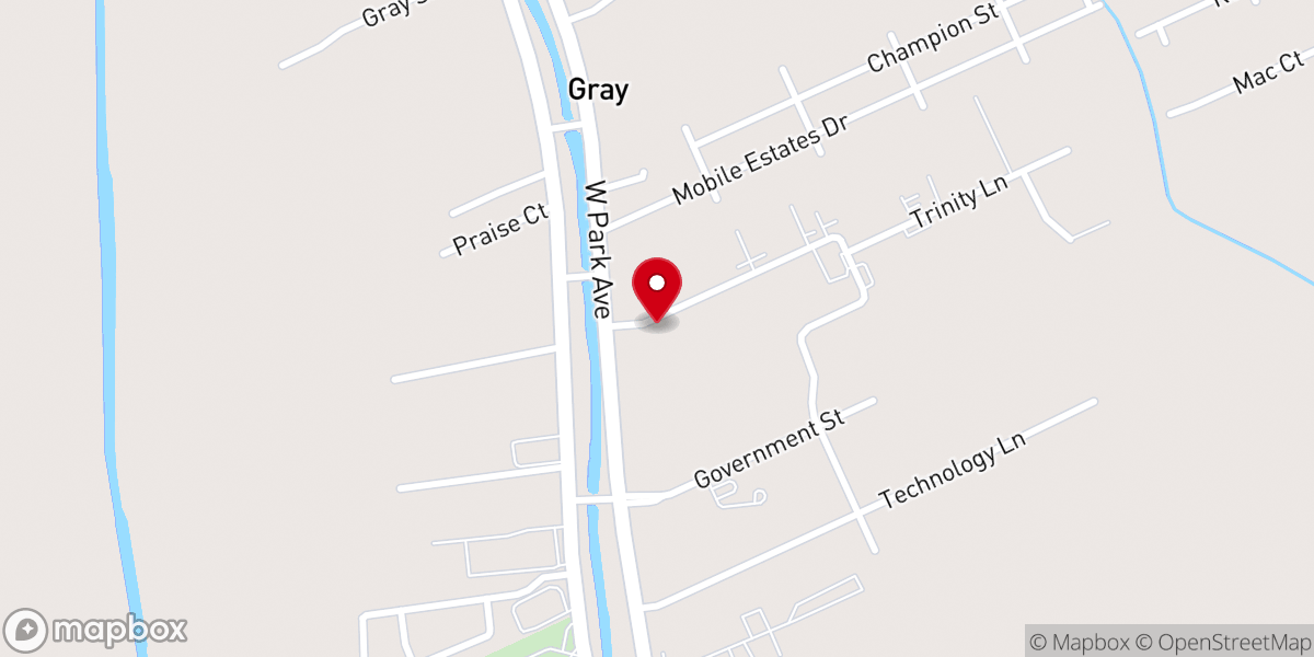 Map showing location of Terrebonne Parish Sheriff's Office Transitional Work Program