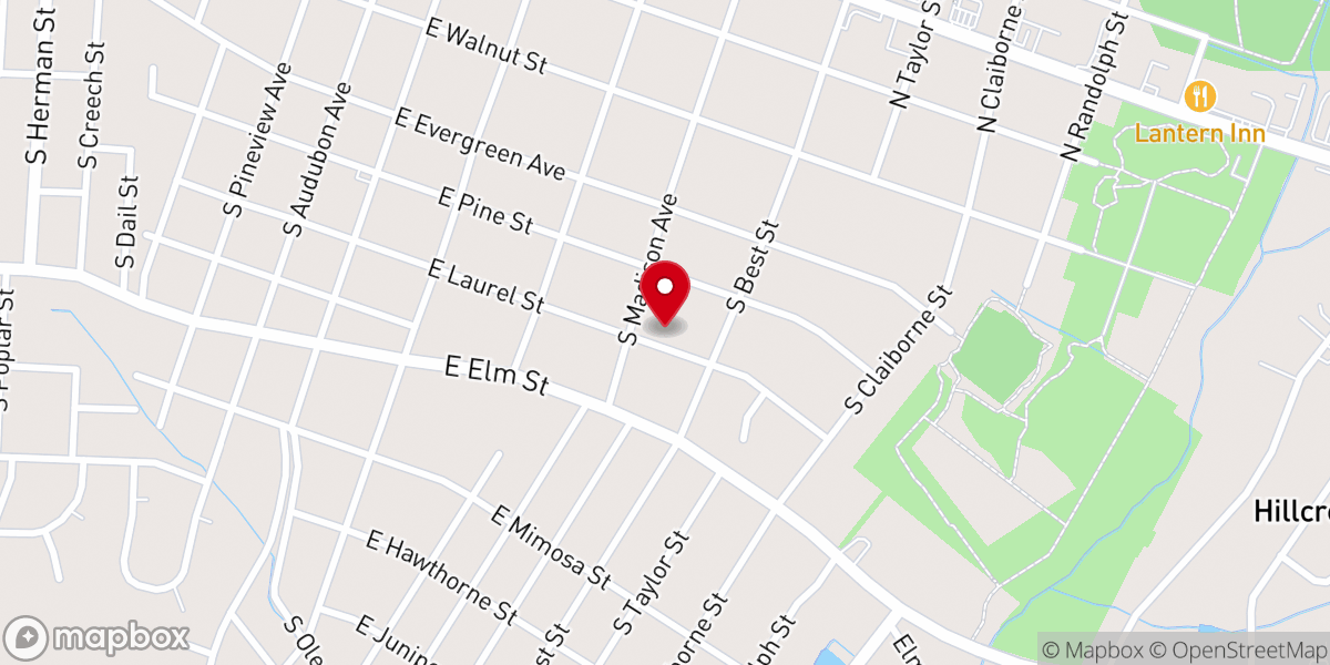 Map showing location of Madison Avenue Church