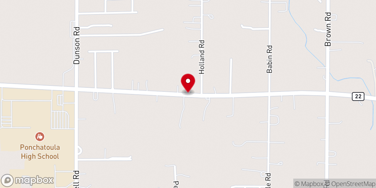 Map showing location of Pinedale United Pentecostal church