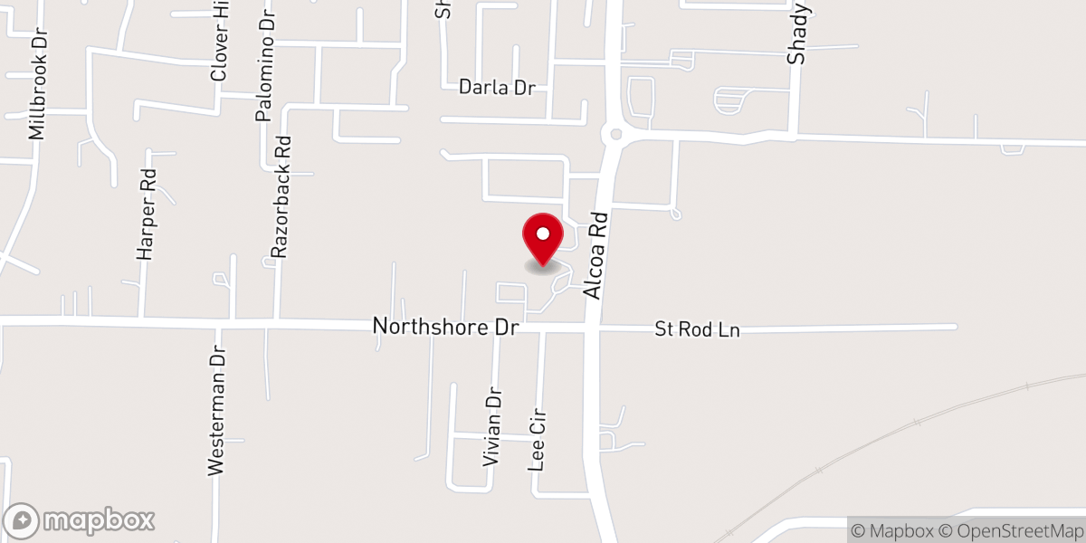 Map showing location of Fellowship Bible Church Benton