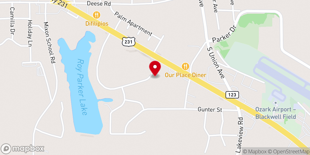 Map showing location of Southeast Fellowship Association Incorporation