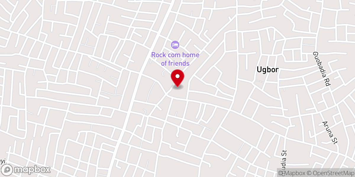 Map showing location of Our Lady of Fatima Catholic Church, Ugbor