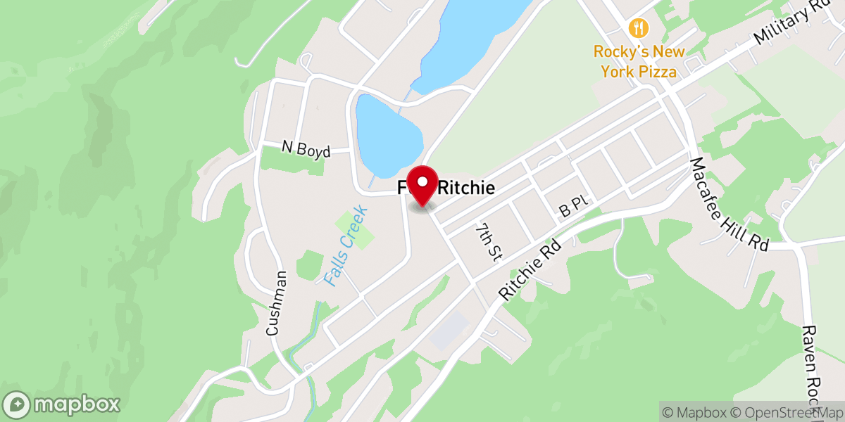 Map showing location of Ritchie Revival