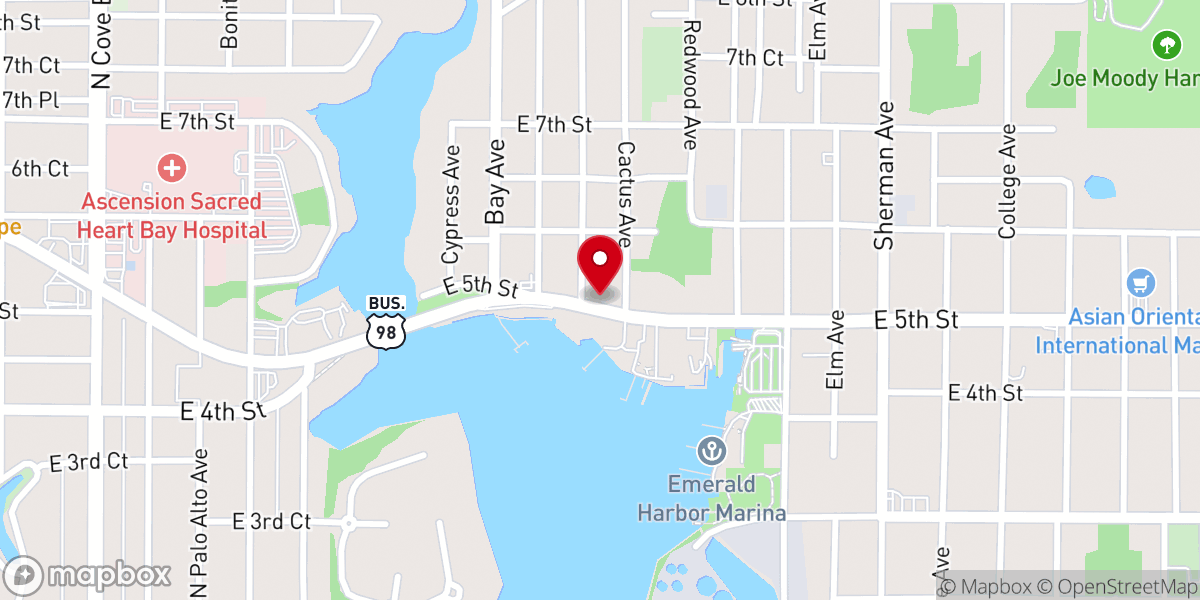 Map showing location of First Church of God
