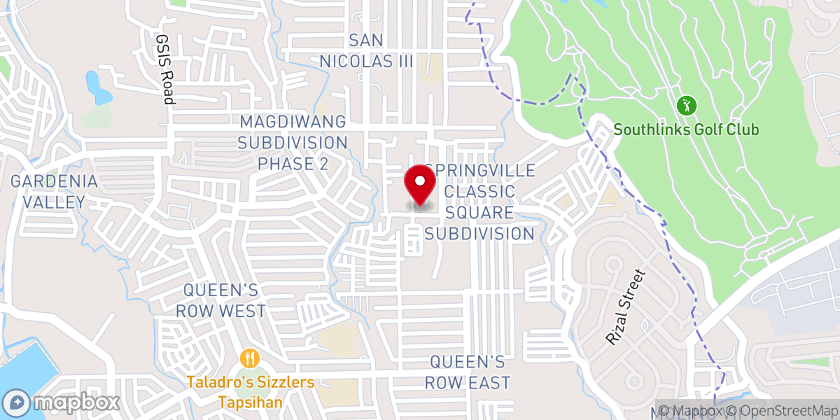 Map showing location of United Pentecostal Church Queen's Row