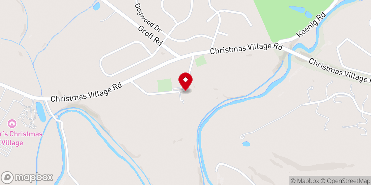 Map showing location of Christ Little Tulpehocken Church