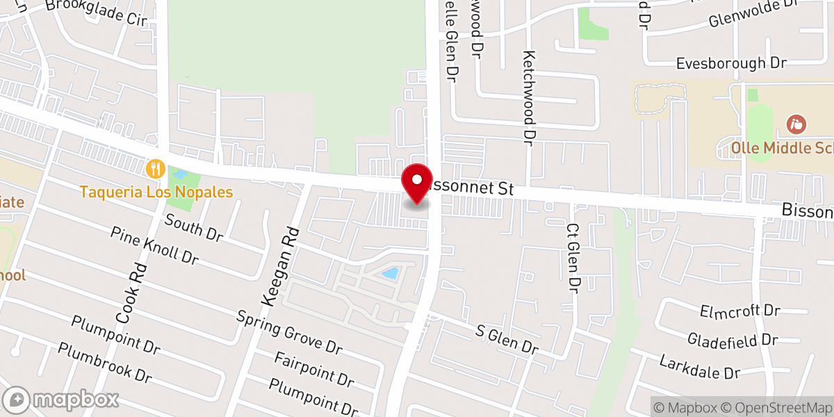 Map showing location of Our Savior Anglican Church