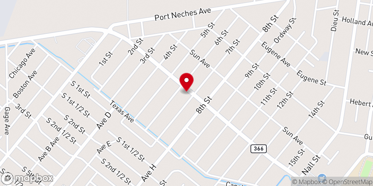 Map showing location of Born Again Ministries-PNTX