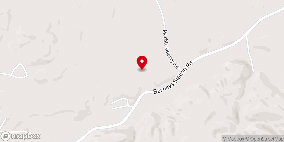 Map showing location of Mount Grove Church