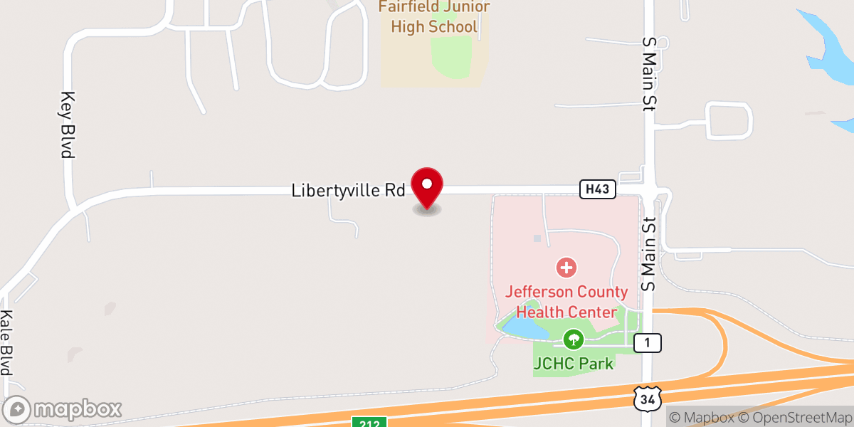 Map showing location of Word of Life Lutheran Church