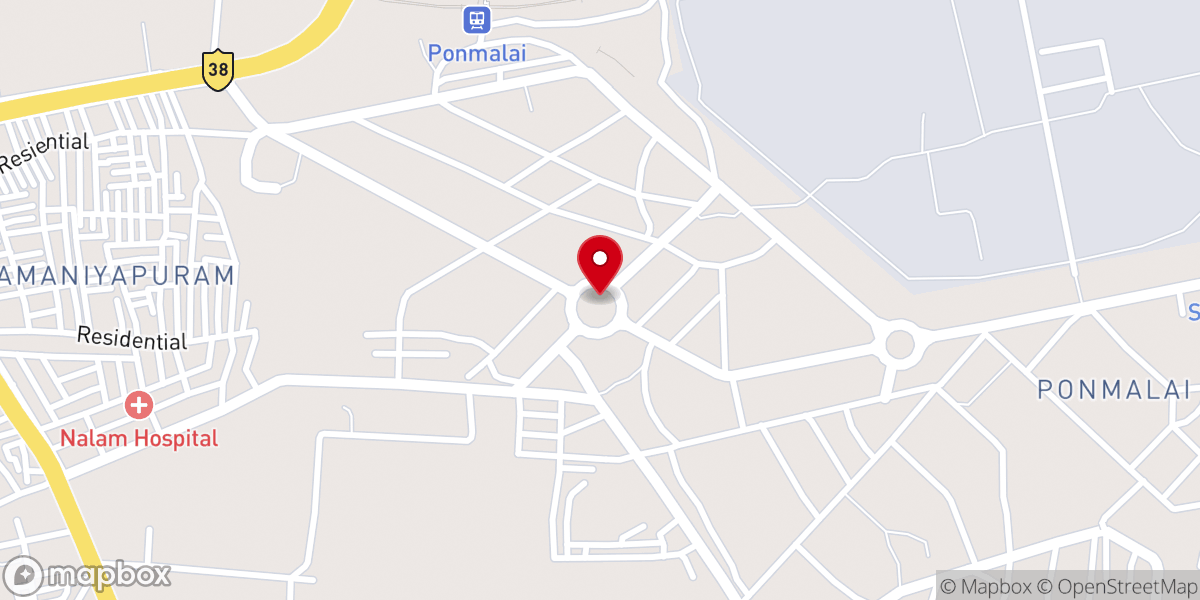 Map showing location of C.S.I St. Peter's Church, Golden Rock